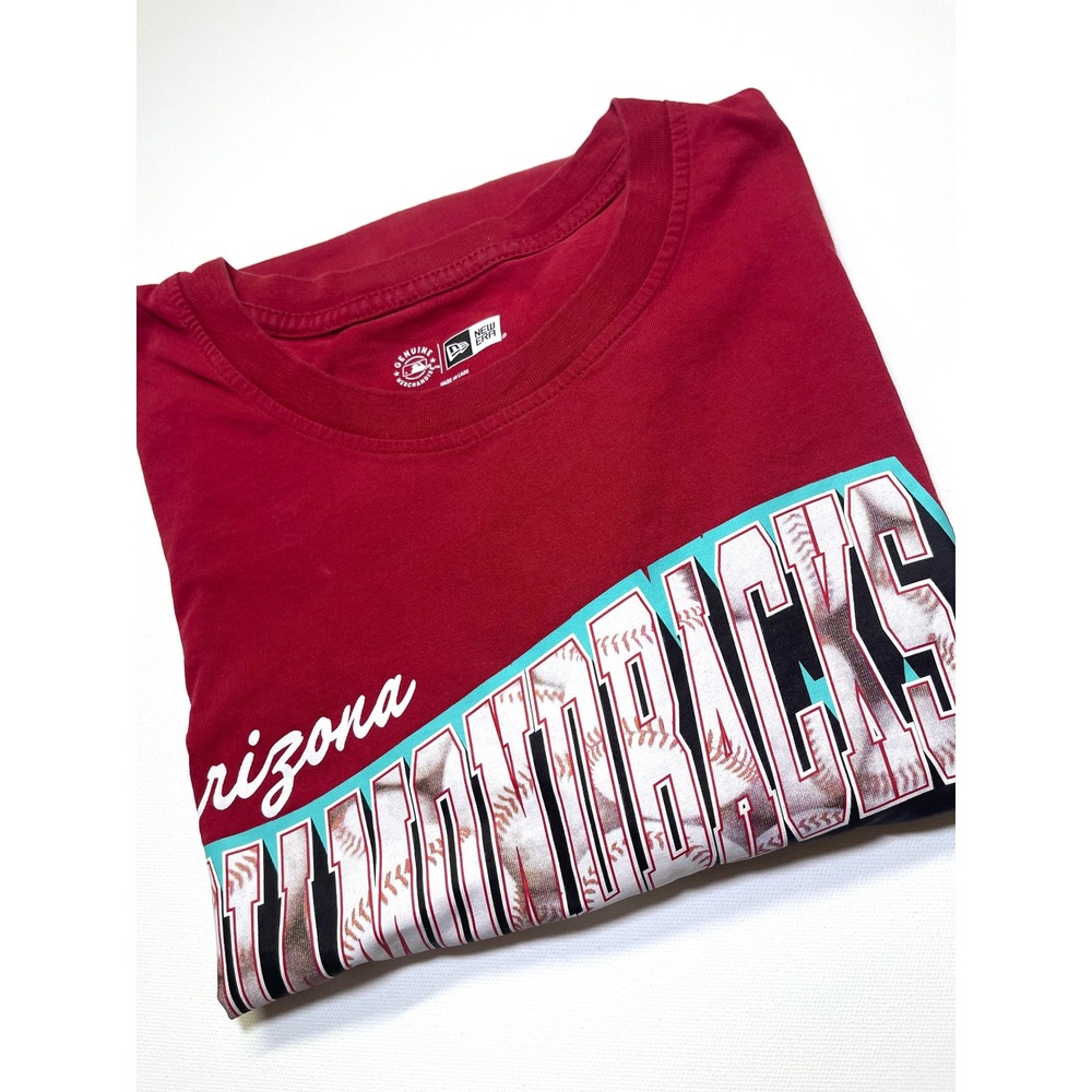 New Era Arizona Diamondbacks MLB Red Graphic T-Shirt Mens XL Baseball Tee 0339